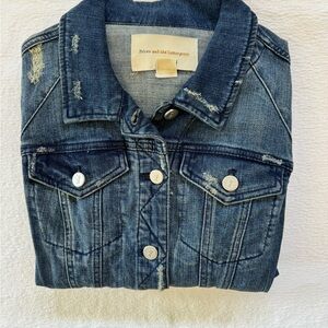 NWOT Anthropologie Pilcro and the Letterpress Blue Denim Jacket M